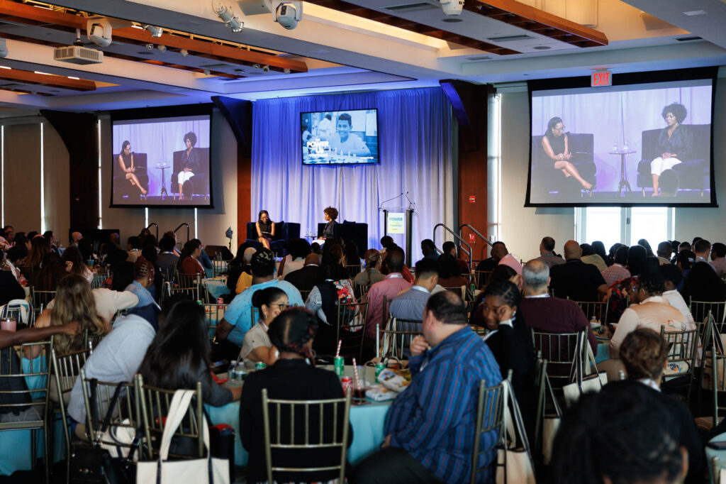 A view of one of the stage from one of the conferences.